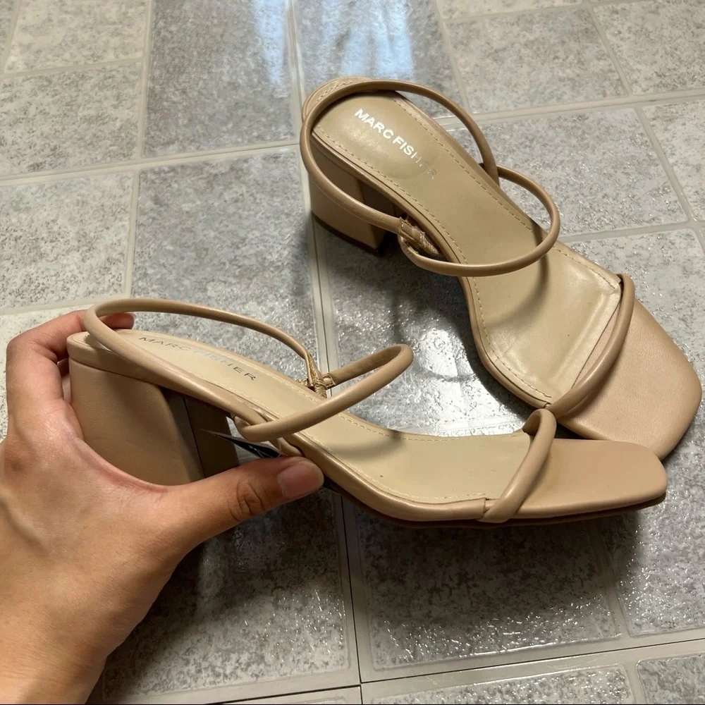 NWOB Marc Fisher Galvin Block Heel Dress Sandals - Picture 5 of 8
